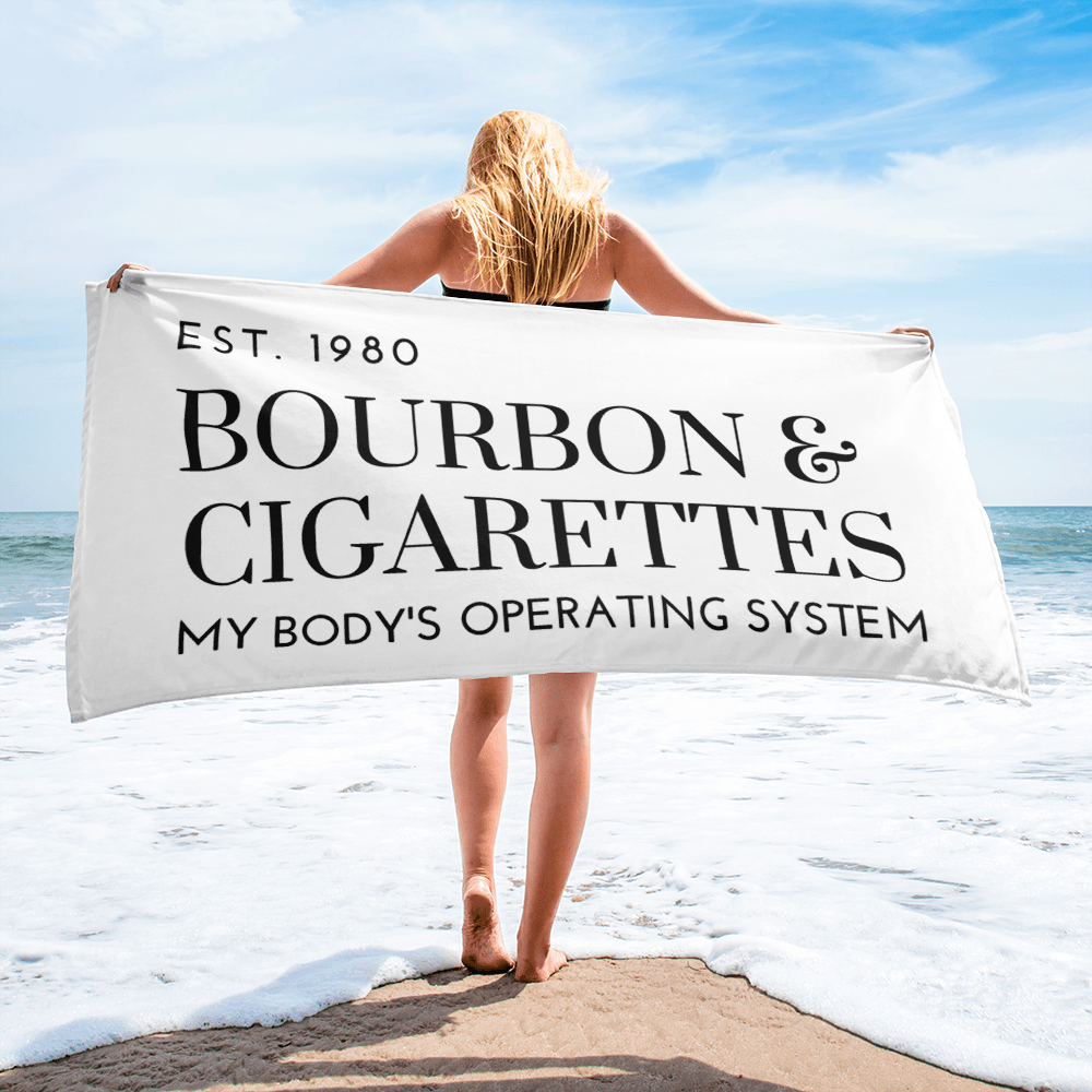 Bourbon & Cigarettes Towel