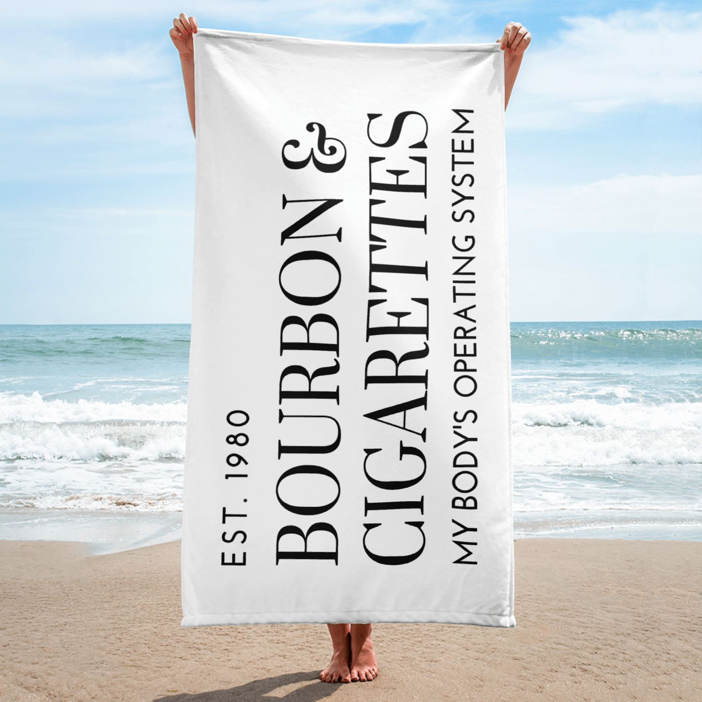 Bourbon & Cigarettes Towel