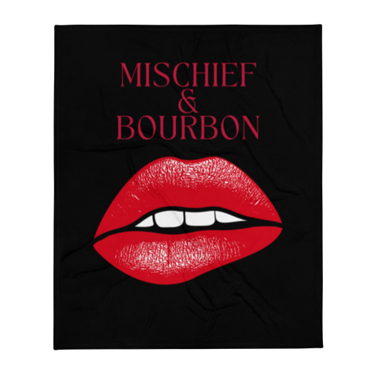 Mischief & Bourbon Throw Blanket